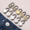 6pcs Adjustable Pants Waist Extender with Spring Telescopic Buckle, Detachable Waistband Expansion Button for Comfortable Daily