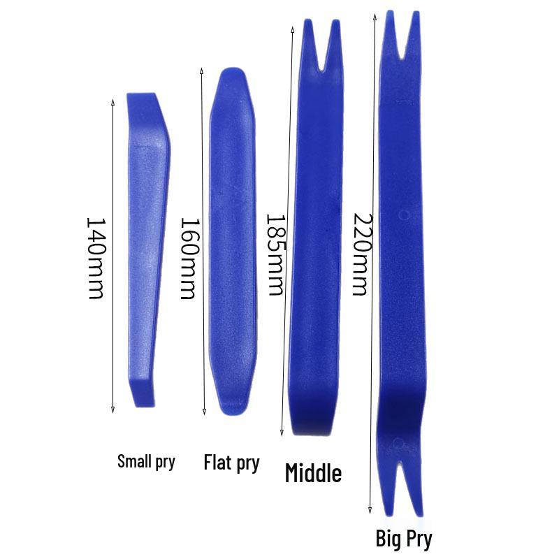 Car Audio CD Removal & Interior Panel Pry Tool Set - 4 Pieces