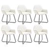 Chaises à manger lot de 6  tissu