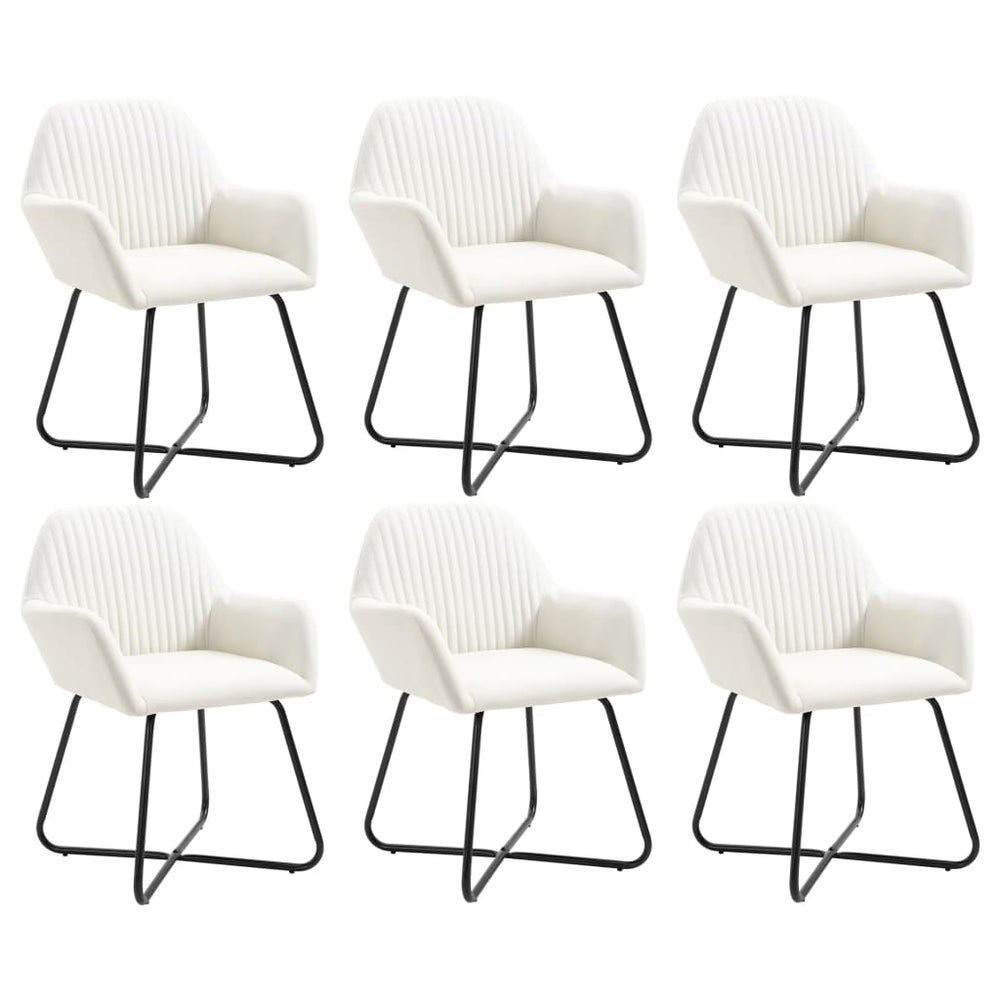 Chaises à manger lot de 6  tissu