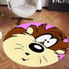 Taz (5) Round Office Rug Decorative Floor Rug for Office Bedroom Living Room and Home Space