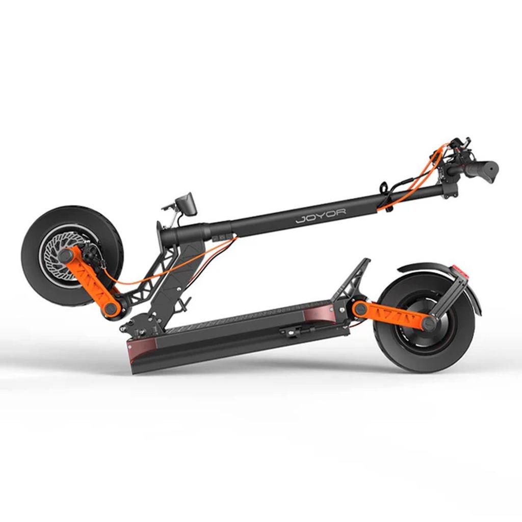 JOYOR S8 Elektrischer Faltroller, 600W Motor, Doppelscheibenbremsen, 48V 26AH Akku, LCD-Display, maximale Reichweite von bis zu 90 km, schwarz.