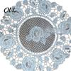 Washable Fabric Doilies for Vases White Lace Doily, Elegant Retro Placemat, Embroidered Table Breathable Polyester Mats Mat, Rectangular Round