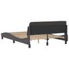 Bed Frame  Dover  Grey 120x200 cm Artificial Leather