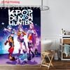 1 Stück K-Pop Dämonenjäger Bedruckter Wasserdichter Duschvorhang Mehrere Größen Sichtschutz Hängevorhang mit 12 Haken Einfache Installation