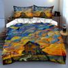 Swirling, Vibrant, Landscape. Bedding Duvet Cover Sets Duvet Covers Pillowcases Gifts (1 * Duvet Cover 2 * Pillowcases, Without Duvet Insert)