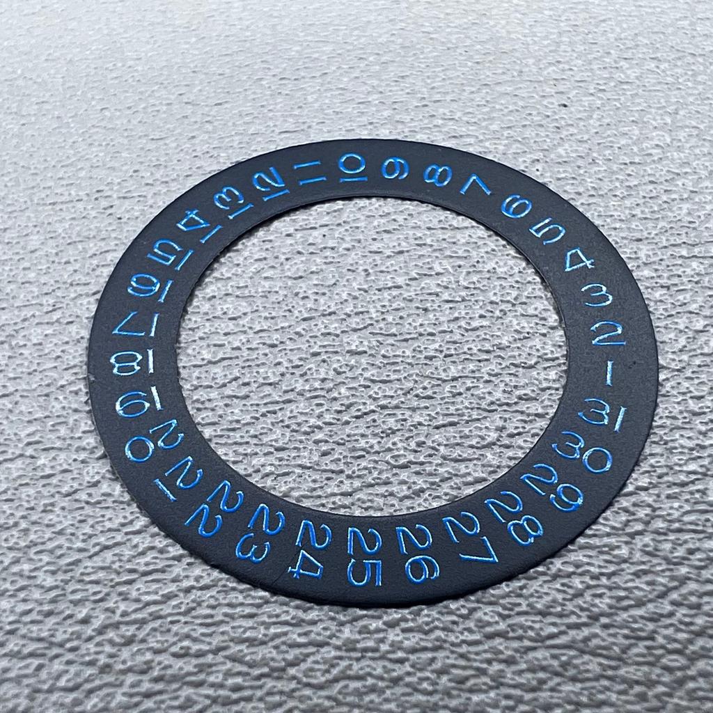 Blue Font Date Wheel Overlay for ETA 2824 2836 Miyota 8215 8200 Movement Date@3