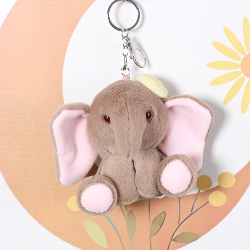 

Cute Cute Little Sitting Elephant Plush Toy Doll Pendant Bag Hanging Ornament Cartoon Creative Doll