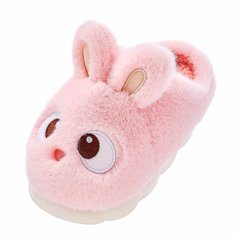 Cute Cotton Slippers For Women, Autumn And Winter 2025 New Indoor Home Warm Furry Plush Maternity Cotton Shoes For Winter