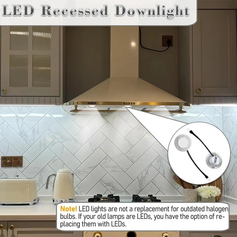 2Pack1.5W Range Hood Light Bulbs,12VDC Kitchen Cooker Hood Light Bulbs,Kitchen Light Replacement 20W Halogen Light Bulbs