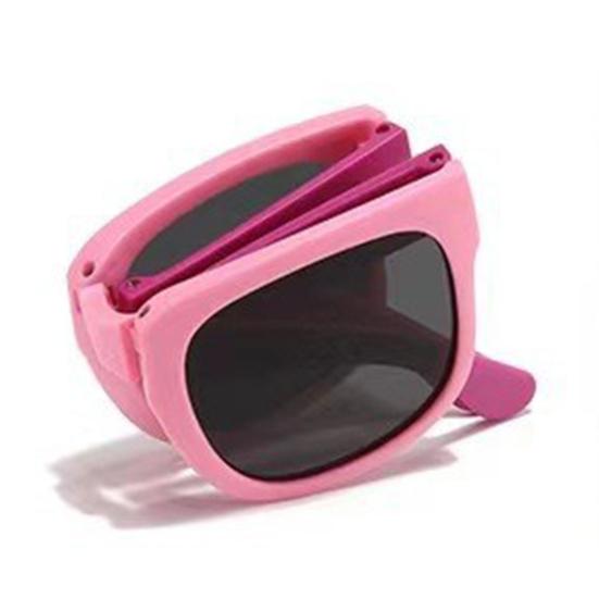 Kinder Sonnenbrille Faltbare Kleinkind Sonnenbrille UV400 Eckiger Rahmen Faltbrille