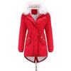 Women Winter Parka Coat Mid Length Puffer Jacket Quilted Fleece Lined Water Repellent Windproof Outdoor Daily Overcoat Plus Size S 4XL New