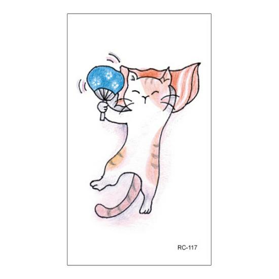 Waterproof Gradient Color Cartoon Temporary Tattoos for Men & Women