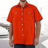 Men's Loose Casual Multi-pocket Workwear Shirt
