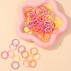 100pcs Baby 2cm Colorful Rubber Band Does Not Hurt The Hair Small Thumb Ring High Elastic Thread Toddler Kids Scrunchies Set