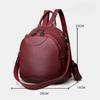 Luxury Brands Mini Backpack Women Solid Color PU Leather Shoulder Bags New Fashion Small School Bags Lady Casual Travel Rucksack