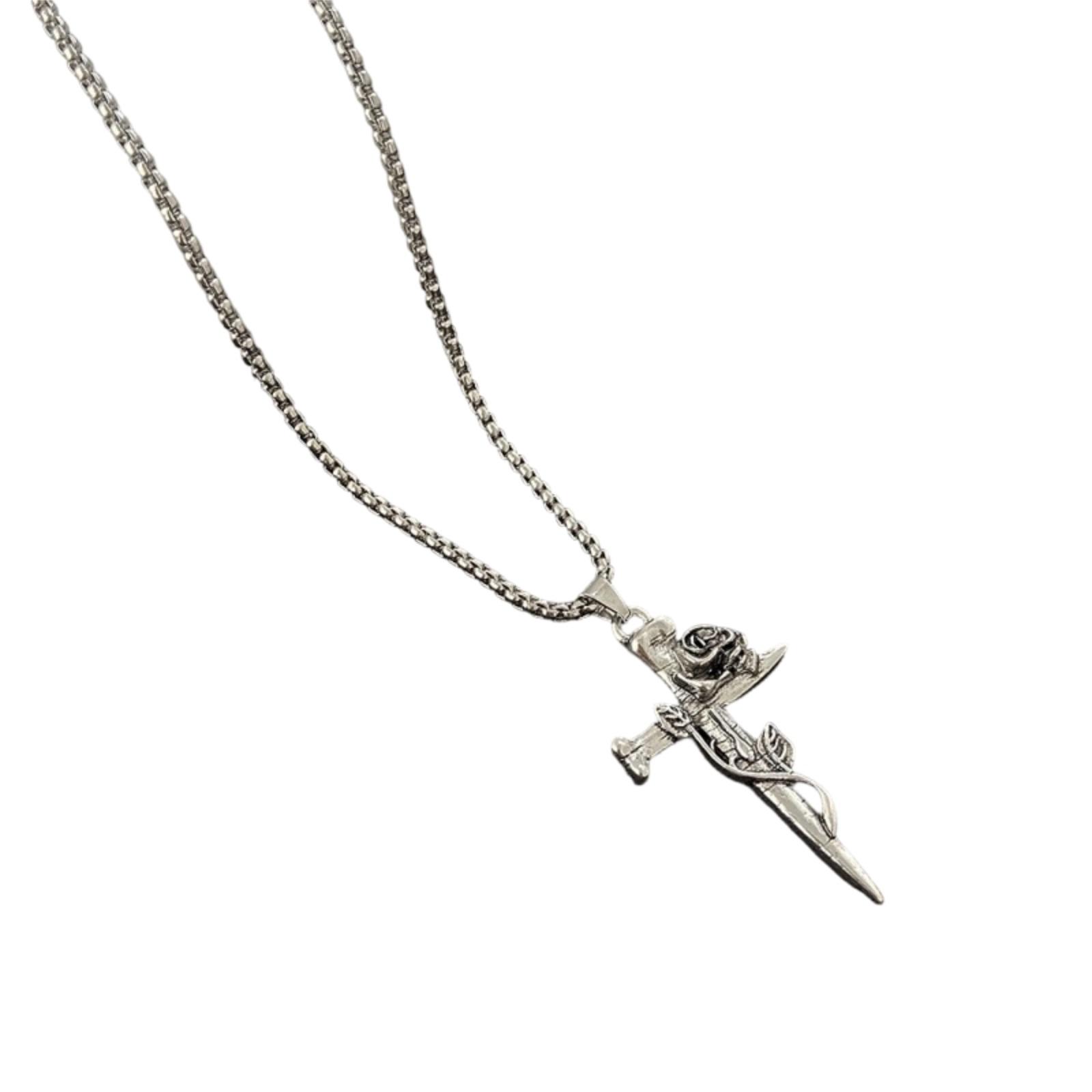 

, Unisex, Modern , Retro Street , Pendant Design, Fashionable Neck Chain For Couples. One Size