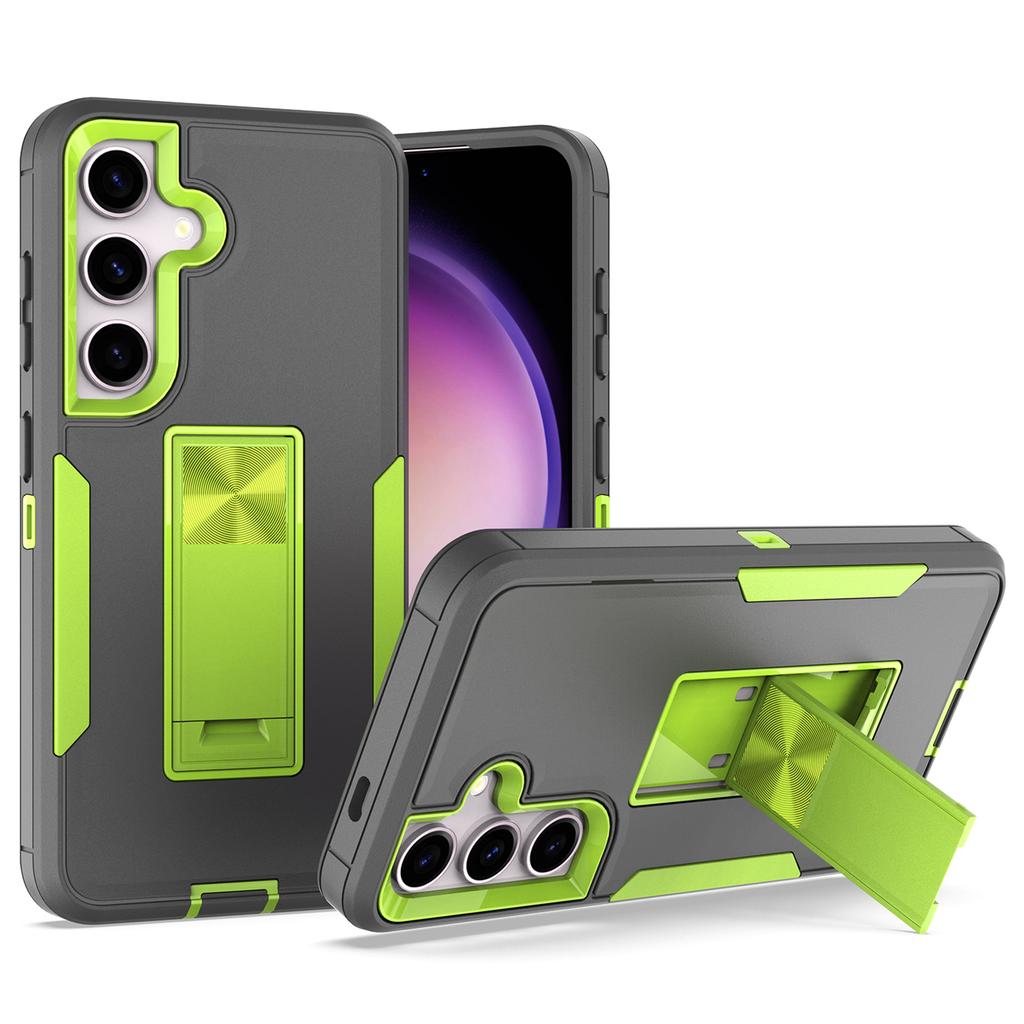 For Samsung Galaxy S24+ Case Drop-Proof TPU+PC Kickstand Phone Shell