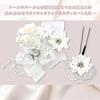 hair accessory set for furisode white lace and perfect for and other Japanese or including visiting and other stylish kimonos Two-piece coming-of-age