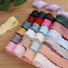 5yards Polyester Ruffles Edge Satin Ribbon Skirt Edge Woven Band  For DIY Hair Garment Accessories