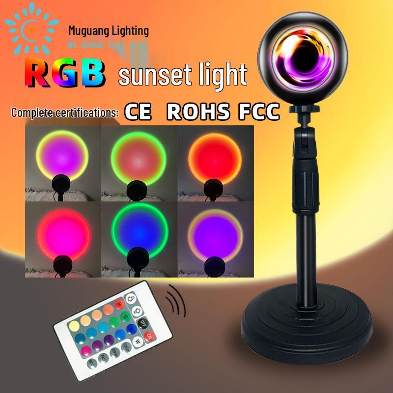 RGB Sunset Projection Lamp – Ocean Dawn Table & Floor Atmosphere Lamp