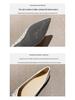 Weiwei Women's Rhinestone Pointed Toe Flats - Low Heel Slip-on Loafers with Soft Sole