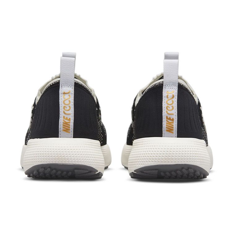 Nike React Escape Run Flyknit Women's Road Running Shoes Black Sail White Metallic Vivid Gold DC4269-002