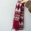 New Korean Version Ins Warm Retro Scarf Women's Autumn and Winter Versatile Fashion Student High-end Knitted Small Scarf