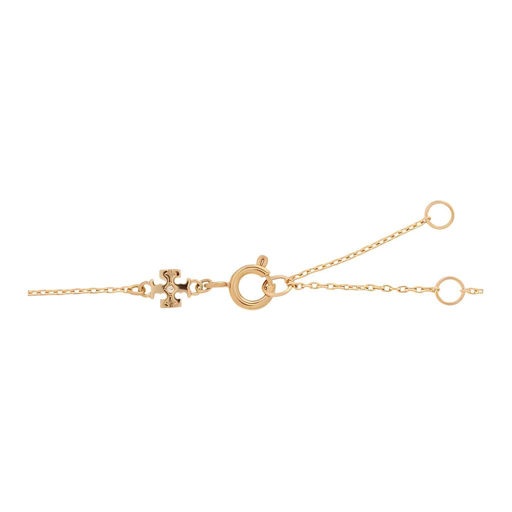 Tory Burch Clover Pendant Brass Necklace Women necklace Gold 156255-720