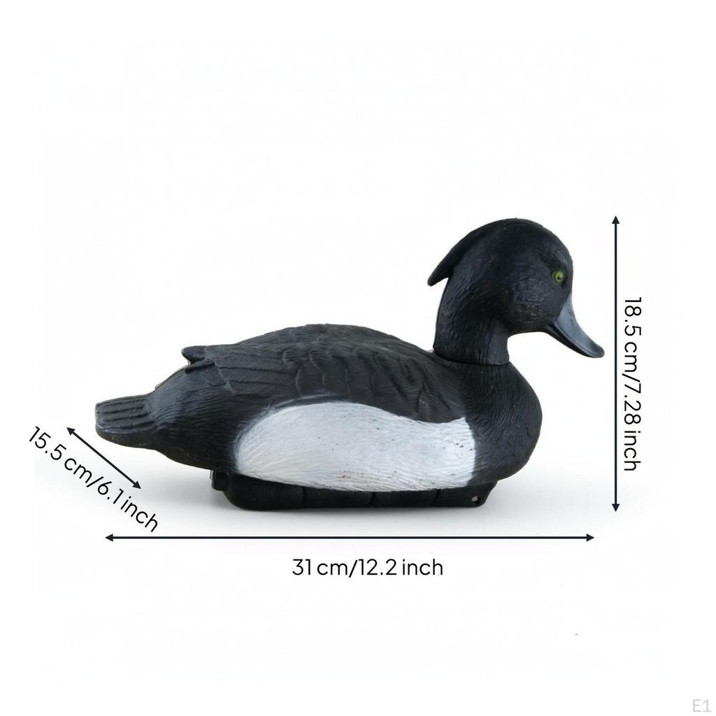 Pond Ornament Realistic Garden Decoy Authentic Mallard for Hunters, Gardeners, Hunting,