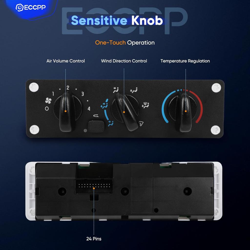 ECCPP 599-008 Climate Control module AC Heater Climate control Panel For Freightliner M2 100: 2002, 2003, 2004, 2005, 2006