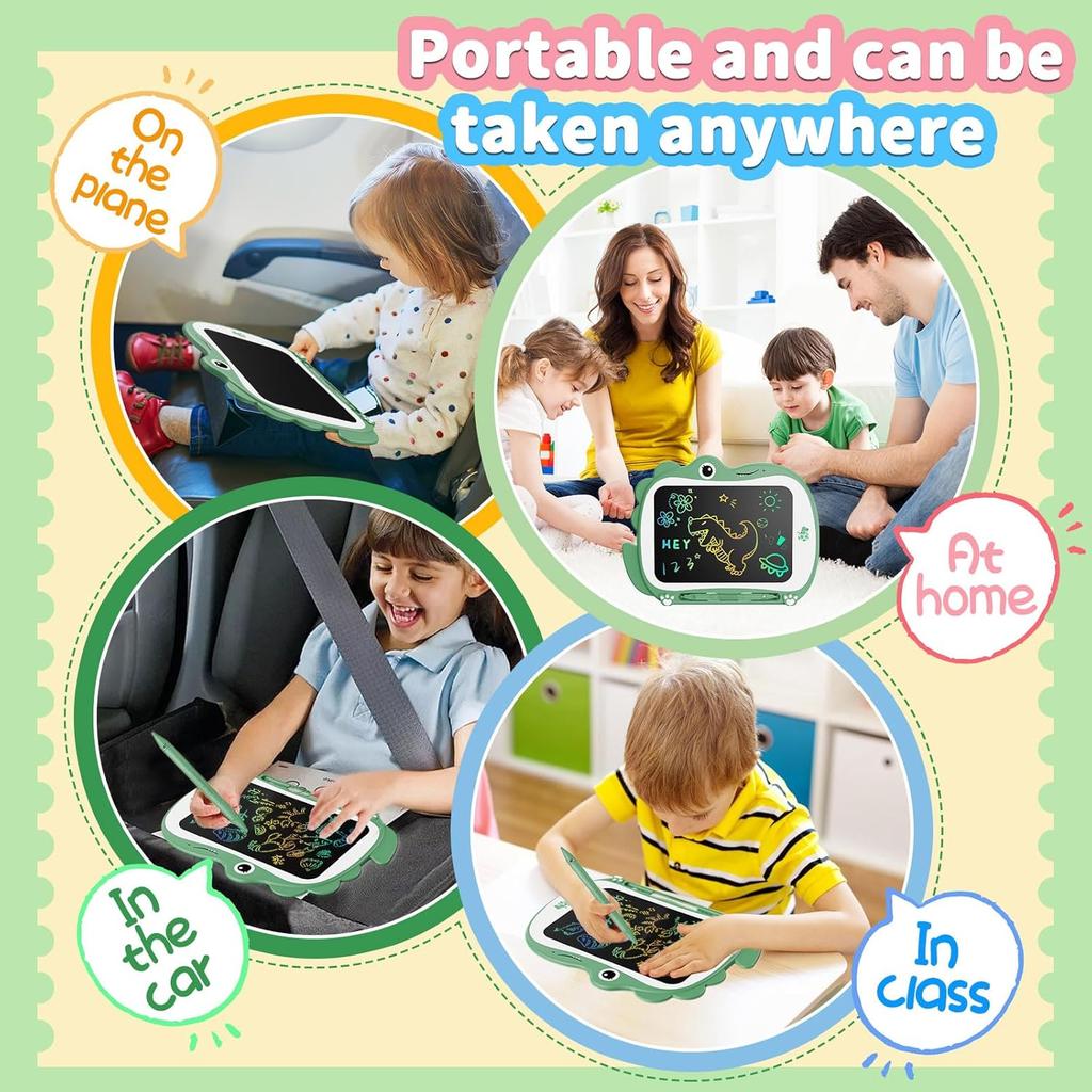 8.5 Inch Dinosaur LCD Drawing Tablet Writing Board Toddler Toy Educational Toys Birthday Christmas Gifts Toys for 3 4 5 6 Years Old Boys and Girls