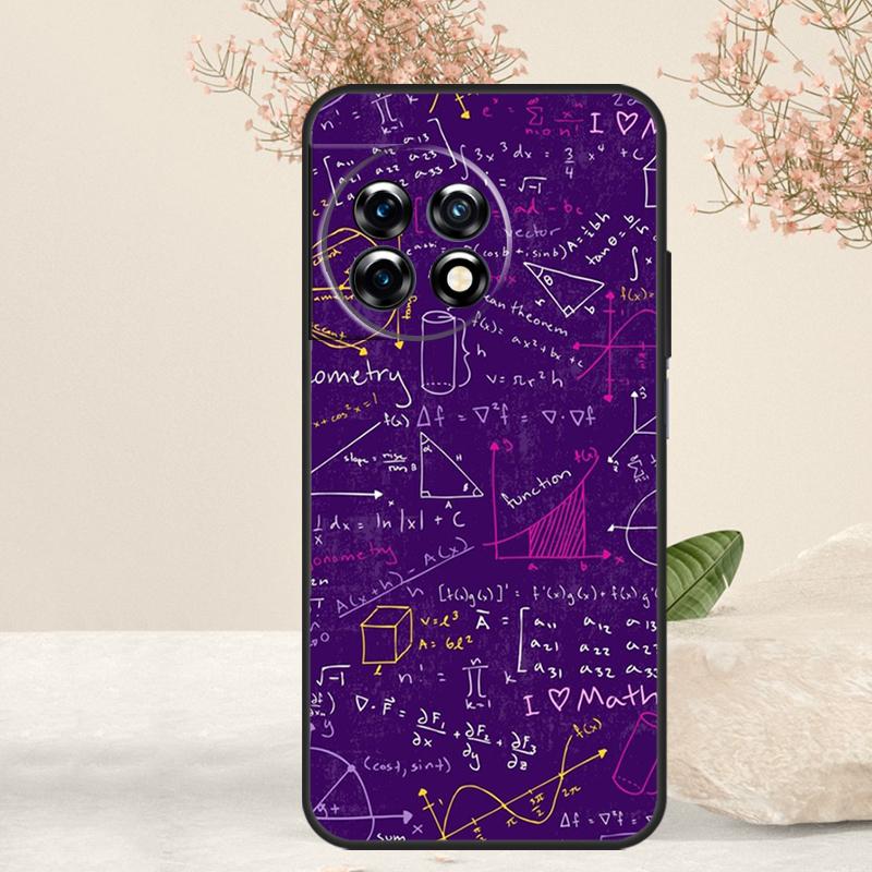 Physics Science Maths Formula Case For OnePlus 12 11 9 10 Pro 10R 8T 10T 12R OnePlus Nord CE 3 2 Lite N30 N20 N10 Cover
