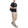 Fila Logo Print Fashion Casual Simple Round Neck Knitted Short Sleeve T-Shirt Men Tops Black F11M319105F-BK