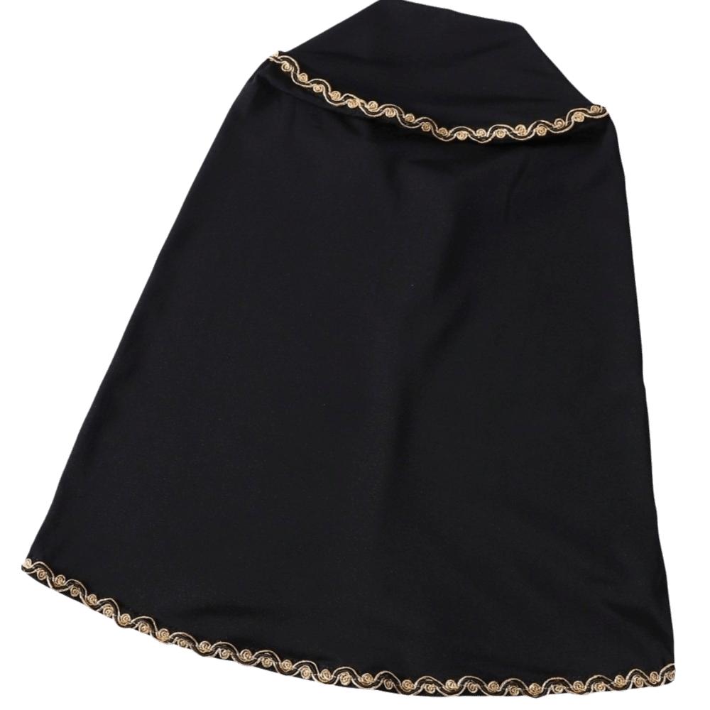 

Modal Stretch Hijab Scarf Gold Lace Fabric Inner Cap Instant Headscarf Traditional Clothing