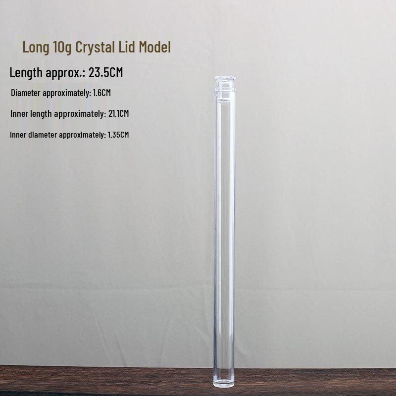 Acrylic Agarwood Incense Holder: Transparent Tube with Large Capacity for Storage