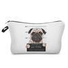 Damska kosmetyczka z nadrukiem psa, organizer na kosmetyki i przybory toaletowe, etui podróżne 6872