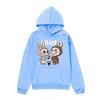 Unisex Anime Labubu Hoodie - Cozy Velvet Sweatshirt for Autumn/Winter