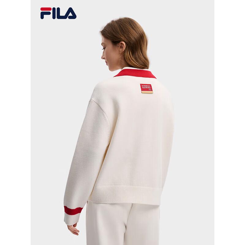 Fila Women's Blush Towel Embroidery Knitted Cardigan