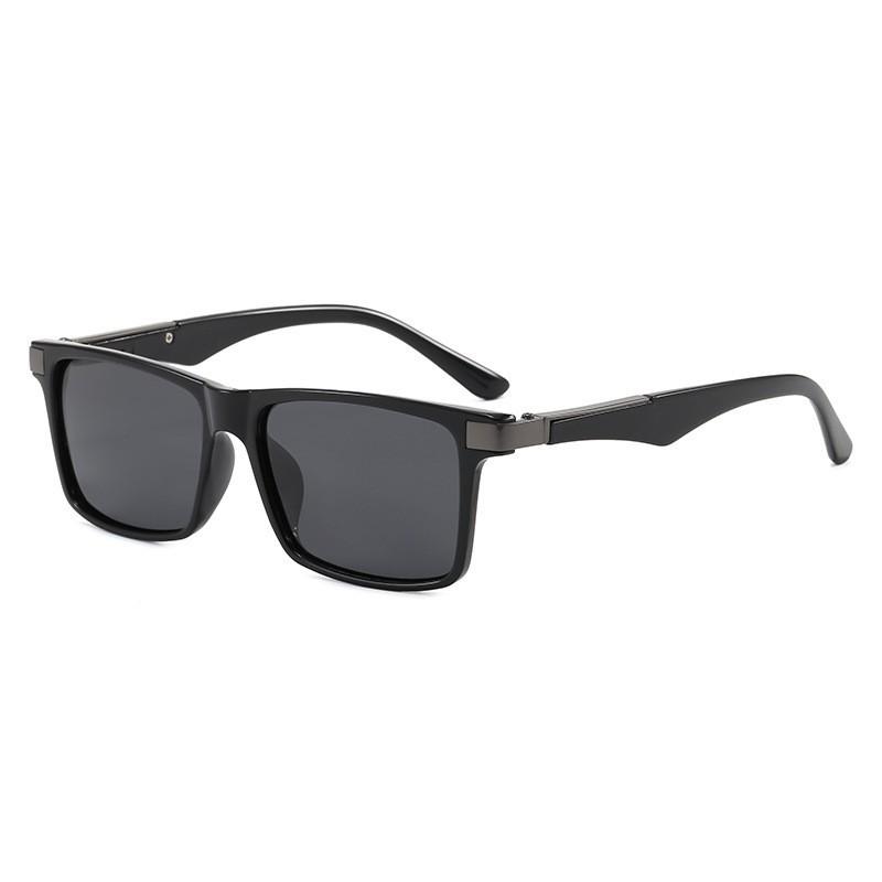 Xiaomi Men Women Square Polarized Sunglasses UV400 Metal Decor Temples Classic Rectangular Shades for Driving Fishing Outdoor Travel