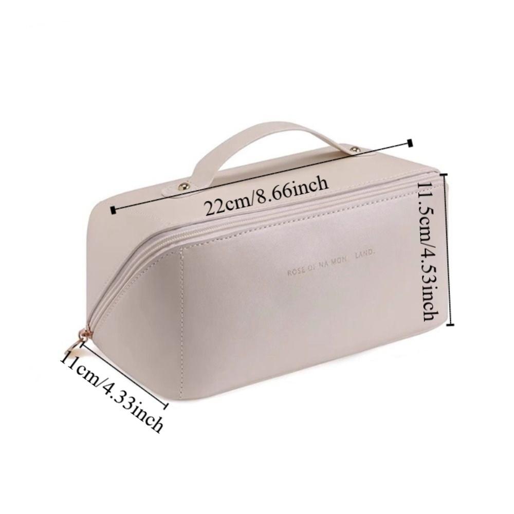 Portable Handheld Cosmetic Case Large Capacity Travel Toiletry Bag Pillow Makeup Bag  Travel