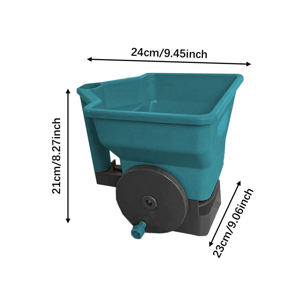 Handheld Spreader Large Capacity Garden Crank Handle Gardening Tool Dispenser Lightweight Multifunctional Yard Ice Melt Winter