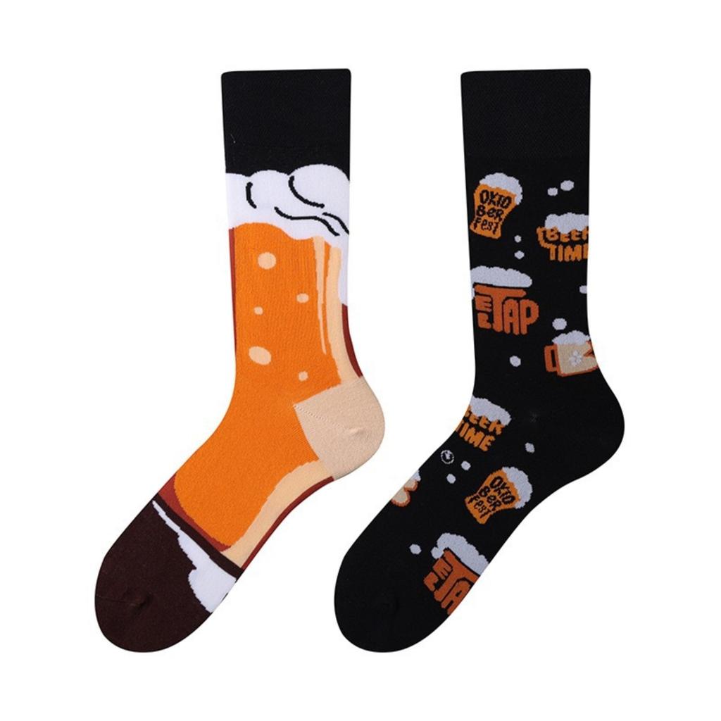 Asymmetric Long Socks Couple Sports Socks