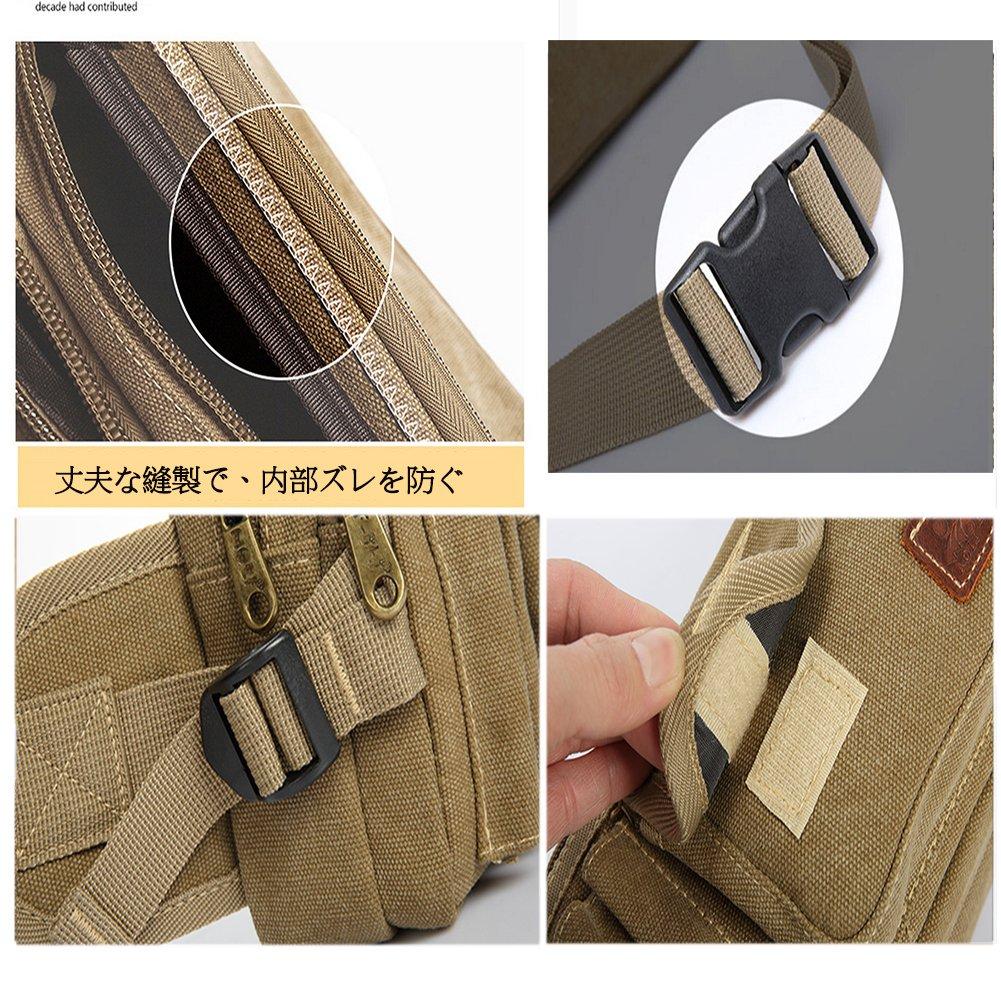 Large Capacity Waist Bag with 5 Hip Walking and Body Bag for Outdoor Activities and Hiking Men's Pockets, Bag, Pouch, (Black)