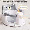 Badestuhl Cartoon-Tierdesign Baby-Sicherheitssitz mit Umrandung Anti-Rutsch-Boden Stützende Sitzhaltung Erhöhte Rückenlehne Badeutensil