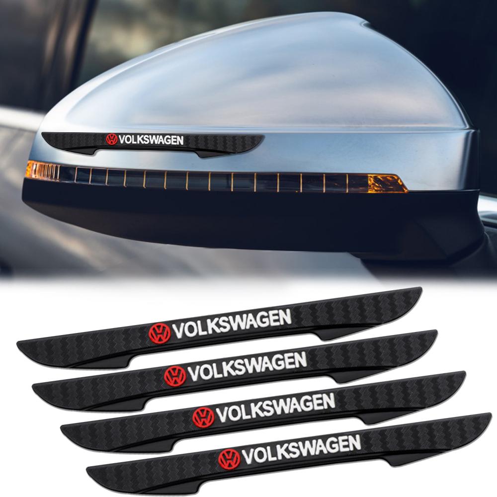 New 4pcs Rubber Car Door Edge Protector Stickers Anti Collision Strips For VW Passat 4 Tiguan Golf CC Polo GTI Motion MTM Touran zl8