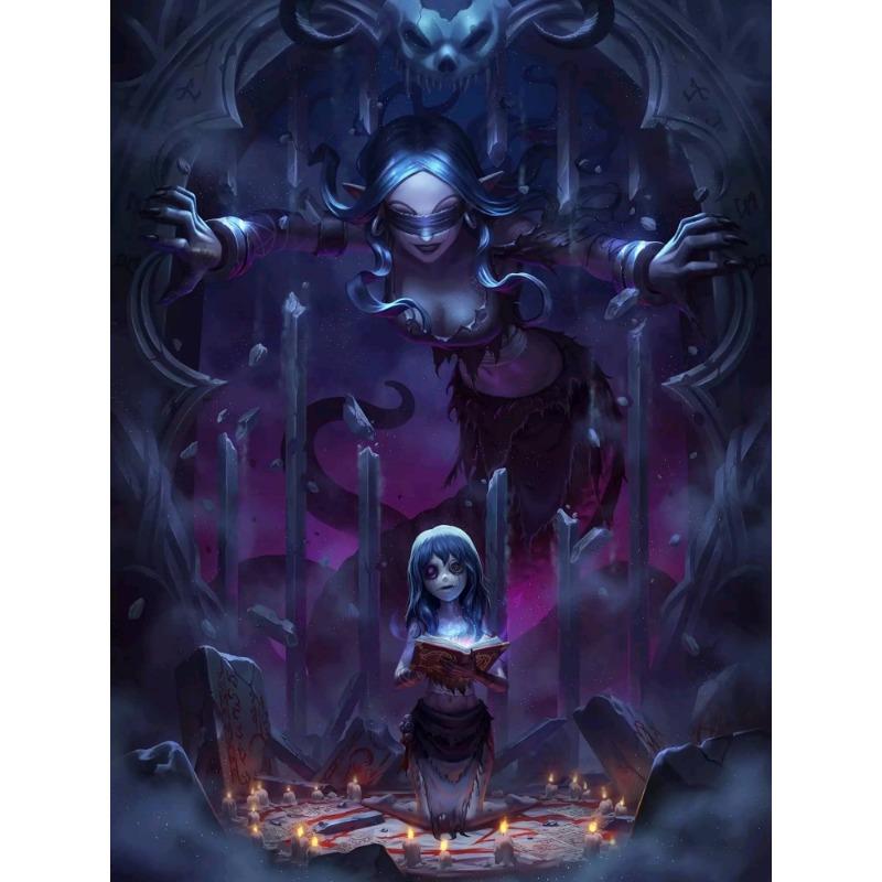 Identity V Poster Anime Game Poster Gardener Little Girl Red Lady Horror Game Canvas Print Decoration Painting Home Room Decor
