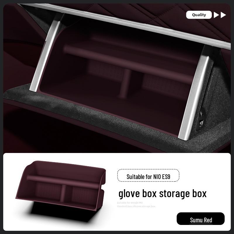 Compatible with 26 Nio ES9 Models: Glove Box Storage Container & Car Interior Organizer.