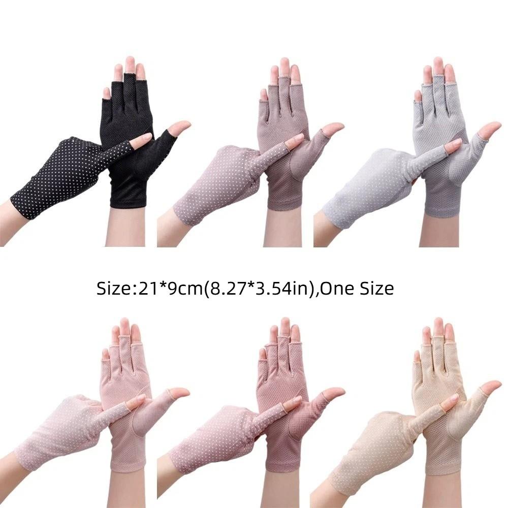 UV Protection Sunscreen Gloves Summer Anti-UV Mittens Fashion Sun Protection Gloves  Women Girls