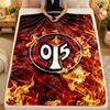 Flannel BlanketMainz FC Warm Soft Throw Blanket for Indoor Sofa Bed Living Room Use